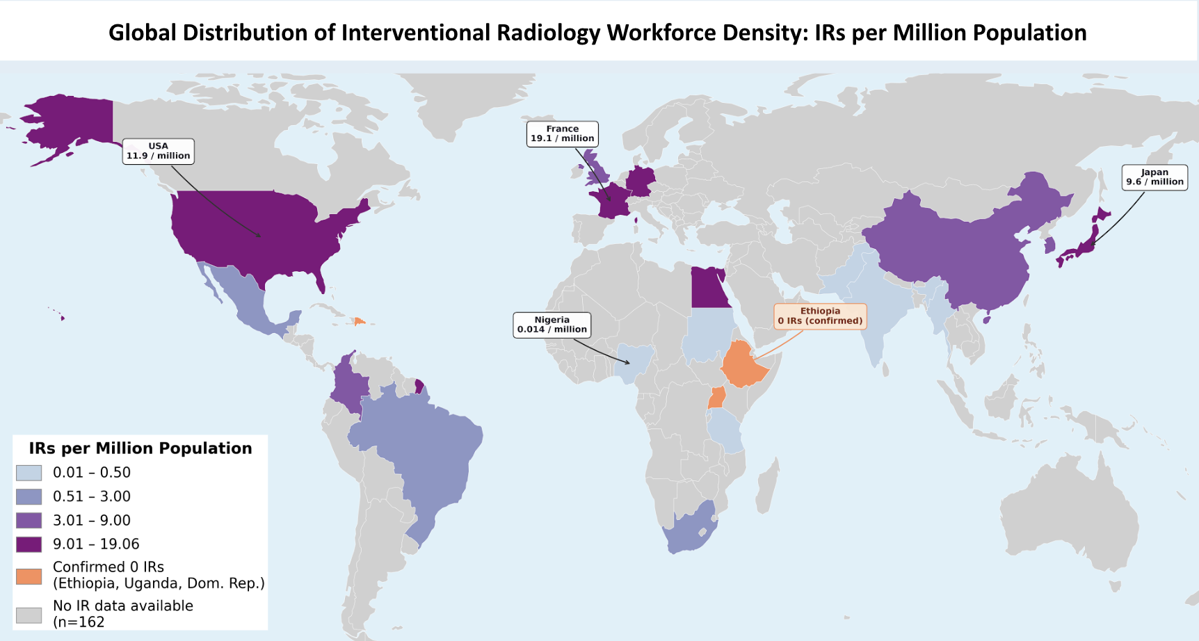 Global Distribution of IR Workforce Density