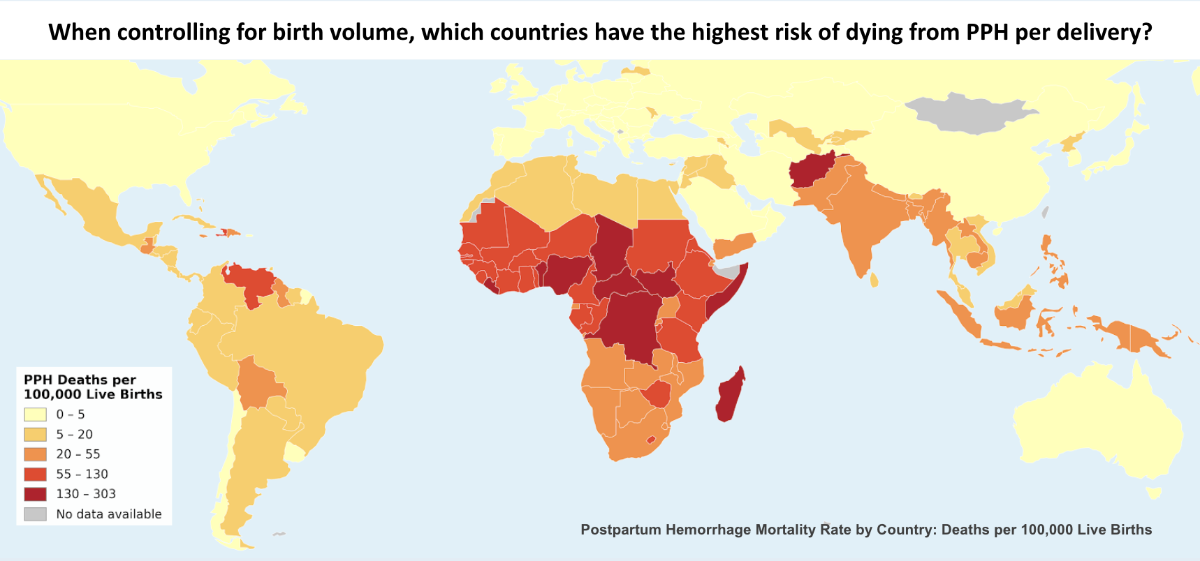 PPH Mortality Rate by Country